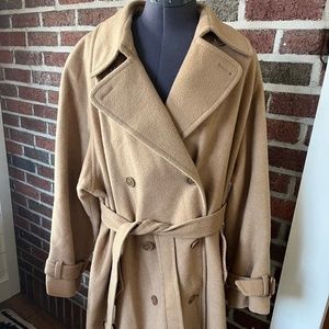 Vintage Calvin Klein 100% Pure Wool Trench